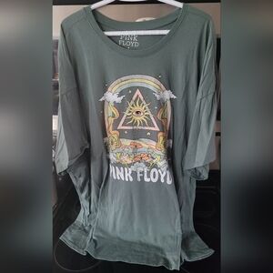 Pink Floyd Green Short Sleeve Tee